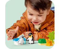 LEGO DUPLO 10442 Rodziny dzikich zwierząt pingwiny i lwy - 1299016 - zdjęcie 8